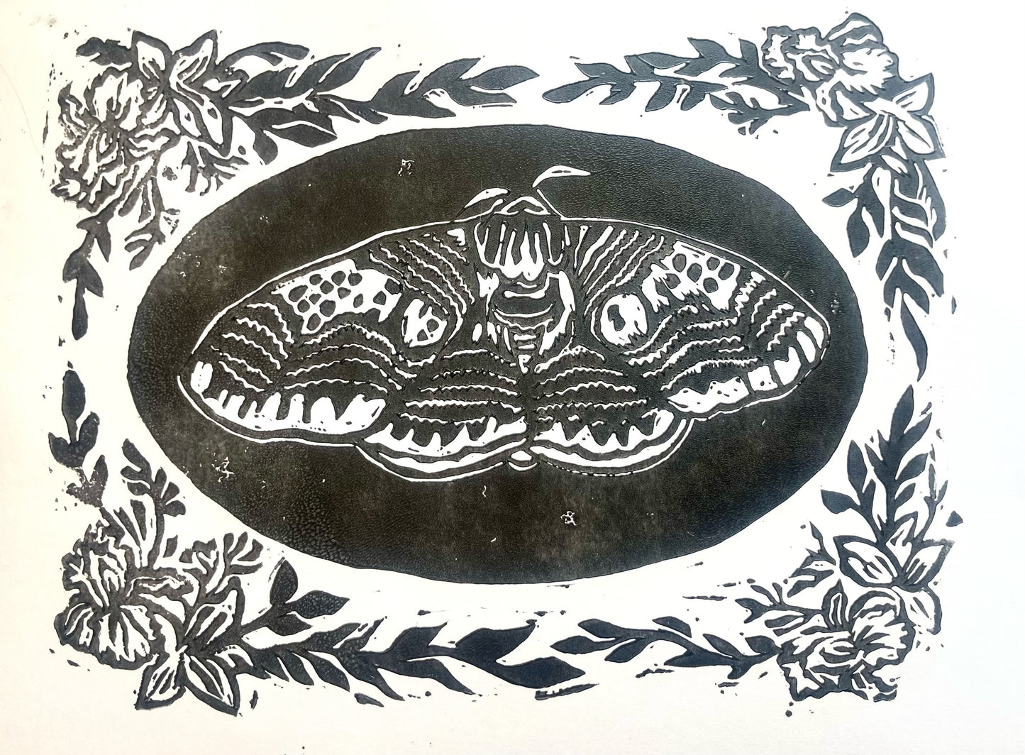 A4 Moth print