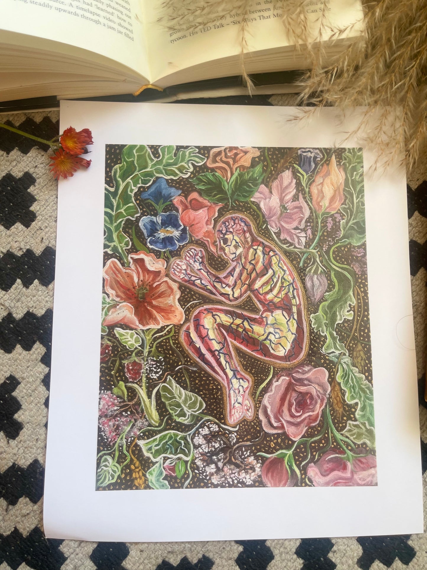 8 x 10 inches print of "Nerve Garden"