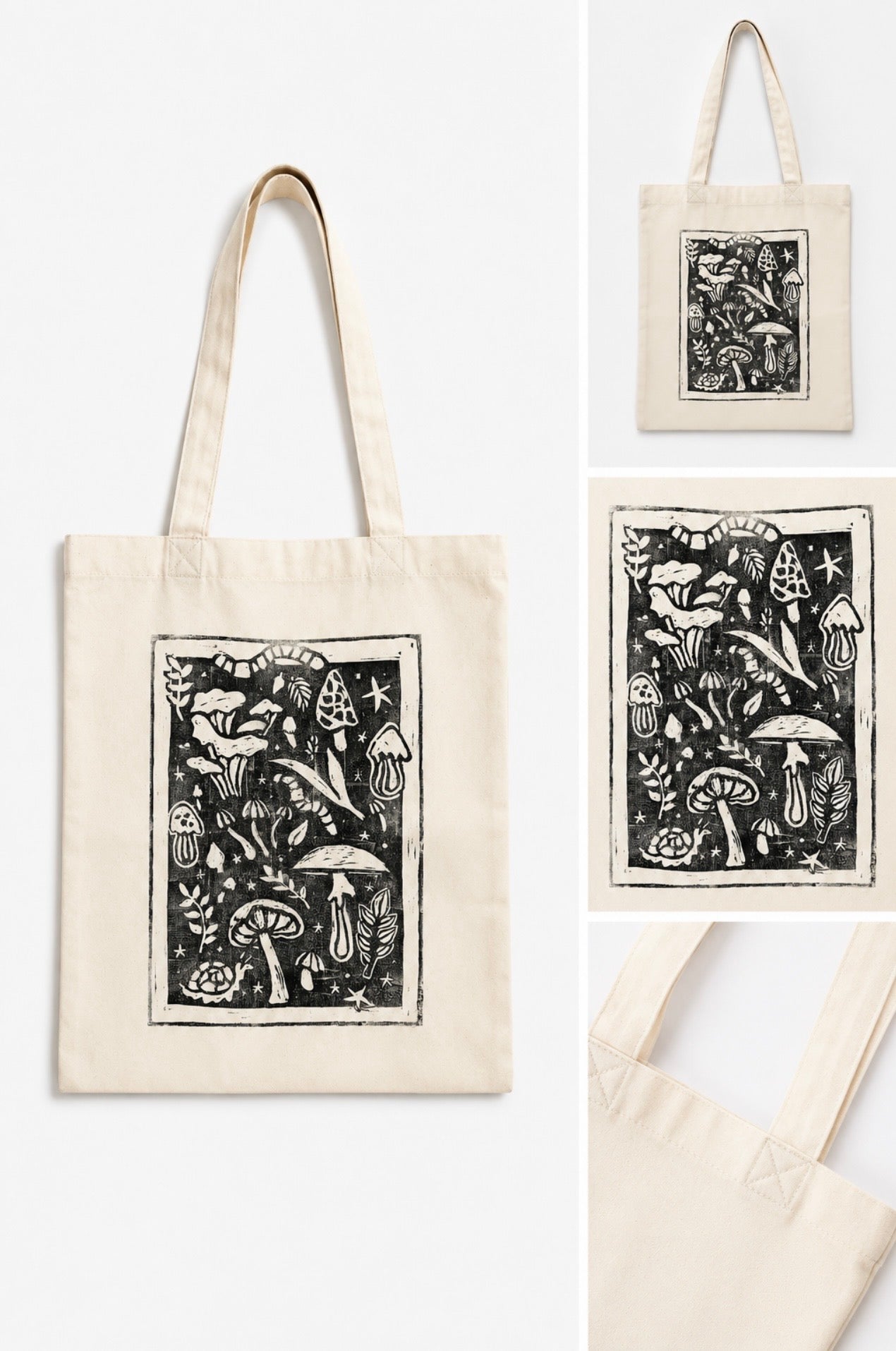 Mushroom tote bag
