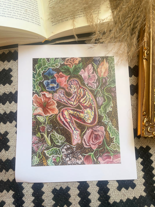 8 x 10 inches print of "Nerve Garden"